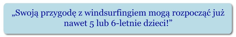 windsurfing dla dzieci