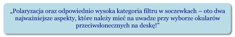 ochrona oczu na desce