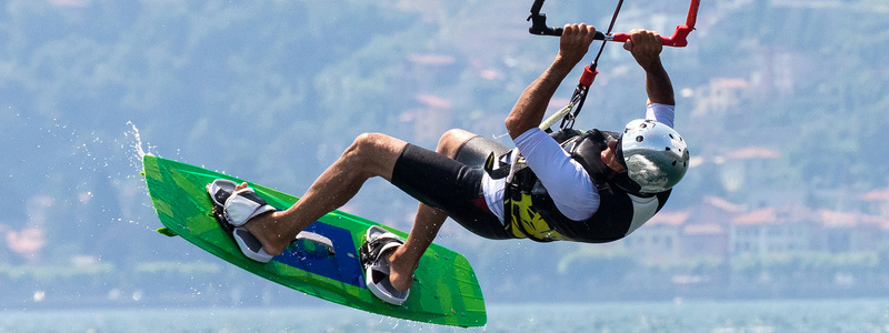 Kitesurfing i kajaki