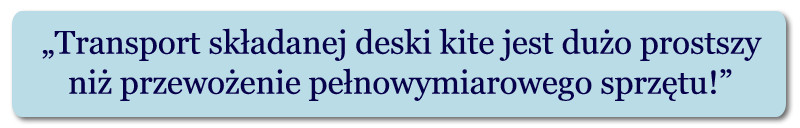 składana deska kite