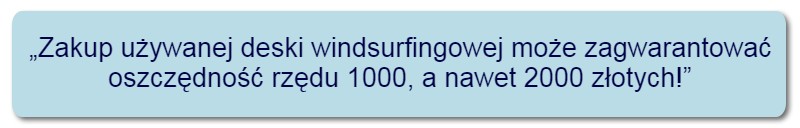 używana deska windsurfingowa