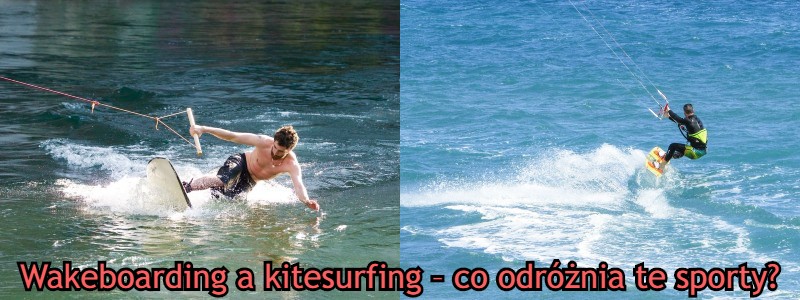 wakeboarding a kitesurfing