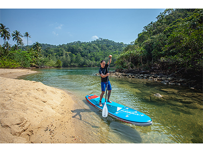 Deska Starboard Sup iGo Zen + Wiosło Fiber Glass 11.2 (341x78x14cm