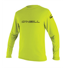 Koszulka ONeill Basic Skins L/S Sun Shirt Lime 2023