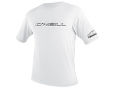Przybrudzona koszulka ONEILL Basic Skins S/S Sun Shirt White
