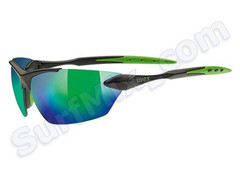 Okulary Uvex Sportstyle Sgl 203 Black Mat Green 2215  2015