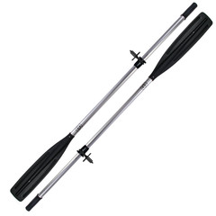 Aluminiowe Wiosło Szalupowe do łodzi John Paddle + manszeta + Dulki (komplet - 2 sztuki)