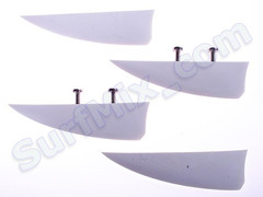 Finy do deski Kite Respect Free White 40mm