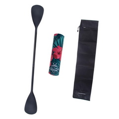 Zestaw Wiosło Składane Kajakowe John Paddle V2 225cm + pokrowiec + odbijacz Flowers