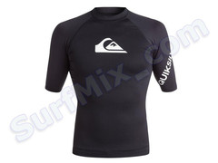 Koszulka krótki rękaw Quiksilver All Time SS Rashguard UPF 50 Black