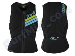 Kamizelka ONEILL Women Slasher Kite Vest Front Zip Blk/Blk 2021