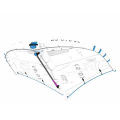 Skrzydło Duotone Foil Wing Slick Concept Blue 2025