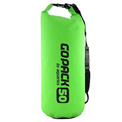 Worek wodoszczelny na Piankę, Trapez Aquarius GoPack 50l Green z Paskiem