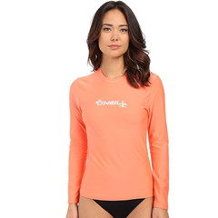 Koszulka O'NEILL Women BASIC SKINS L/S SUN SHIRT Light Grapefr