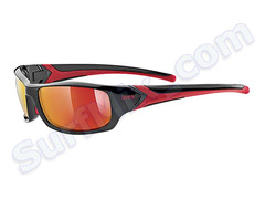 Okulary Uvex Sportstyle 211 Black Red 2213 2019