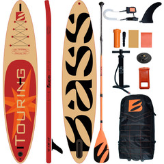 Deska SUP Bass Touring SR 12 Lux 2023 (365x76x13cm) + Wiosło + Leash + Pompka + plecak 2023