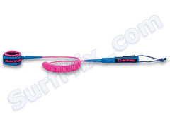 Leash Dakine Sup 10X3/16 Coiled Ankle Cyan 2017