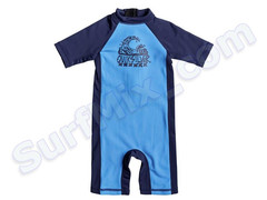 Rashguard Kombinezon kąpielowy dla dziecka UV Quiksilver SS UPF 50 Light Hawai Blue