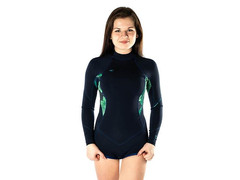 Pianka ONEILL Womens Bahia 2/1mm Back Zip L/S Short Spring Abyss/Faro/Abyss