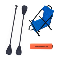 Zestaw Wiosło SUP/Kajak John Paddle NRO 165-208/225cm + Siedzisko Kajakowe John Paddle do Deski SUP Niebieskie + odbijacz