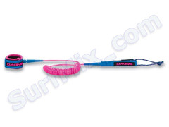 Leash Dakine Sup 10X5/16 Coiled Ankle Cyan 2017