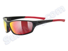 Okulary Uvex Sportstyle Sgl 210 Black Red 2316  2015