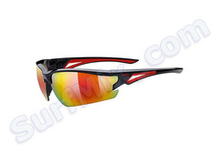 Okulary Uvex Sportstyle Sgl 108 Black Red 2316