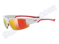 Okulary Uvex Sportstyle Sgl 215 White Mat Red 8316  2015