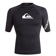 Koszulka krótki rękaw Quiksilver All Time SS Rashguard UPF 50 Black 3358 KVJ0