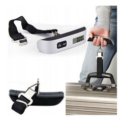 Kieszonkowa Waga Bagażowa Lotnicza do 50 kg  z termometrem