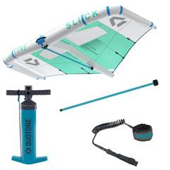 Zestaw DUOTONE Foil Wing Slick Mint/White + Pompka + Boom