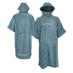 Poncho Manera Włókna Bambousowe Winter Smoke Blue