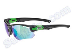 Okulary Uvex Sportstyle Sgl 109 Black Mat Green 2716  2015