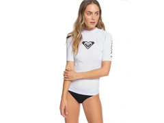 Koszulka krótki rękaw Roxy Whole Hearted UPF 50 Rashguard White 3409 WBB1