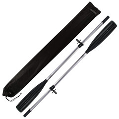 Aluminiowe Wiosło Szalupowe do łodzi John Paddle + manszeta + Dulki + Pokrowiec (komplet - 2 sztuki)