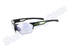 Okulary Uvex Sportstyle Sgl 202 Race Vario Fotochrom Black Mat Green 2703