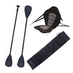 Zestaw Wiosło SUP/Kajak John Paddle V2 170-210/225cm + Siedzisko do deski SUP NRO Silver + pokrowiec