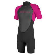 Pianka Dziecięca ONeill Reactor-2 2mm Back Zip S/S Spring Black Berry