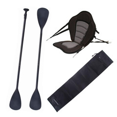 Zestaw Wiosło SUP/Kajak John Paddle NRO 165-208/225cm + Siedzisko do deski SUP Silver + pokrowiec