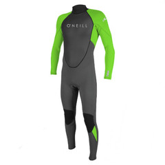 Pianka ONeill Reactor-2 3/2 Back Zip Full Graphite/Dayglo 2023