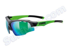 Okulary Uvex Sportstyle Sgl 107 Black Mat Green 2716  2015