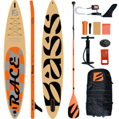 Deska SUP Bass Race 12.6 Lux 2023 (384x71x15cm) + Wiosło + Leash + Pompka + plecak 2023