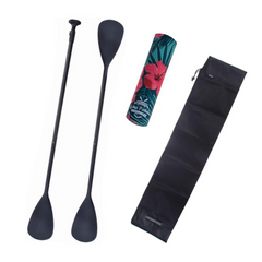 Zestaw Wiosło SUP/Kajak John Paddle V2 170-210/225cm + pokrowiec + odbijacz Flowers