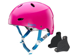 Kask Bern Brighton H2O Satin Magenta + Nauszniki