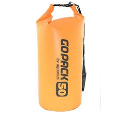 Worek wodoszczelny na Piankę, Trapez Aquarius GoPack 50l  Orange z Paskiem