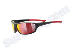 Okulary Uvex Sportstyle Sgl 210 Black Mat Red 2316