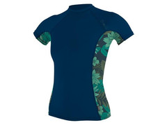Koszulka ONEILL Womens Side Print S/S Rash Guard Abyss/Faro