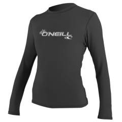 Koszulka ONEILL Women Basic Skins L/S SUN SHIRT Black 2022