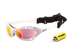 Okulary Ocean Cumbuco Shiny White Revo + etui