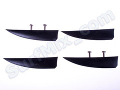 Finy do deski Kite Respect Free Black 40mm kpl 4szt